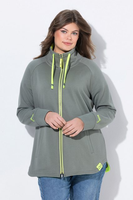 Laurasøn Sweatjacke Sweatjacke Stehkragen Zipper Langarm günstig online kaufen