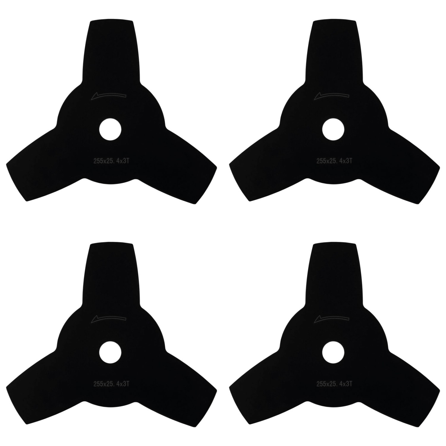 EBERTH 4X Dickichtmesser Durchmesser 255mm Bohrung 25,4mm 3 Zähne Stahl Ros günstig online kaufen