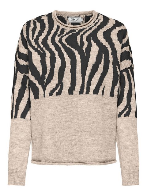 ONLY Rundhalspullover ONLJADE ZEBRA LS O-NECK CC KNT günstig online kaufen