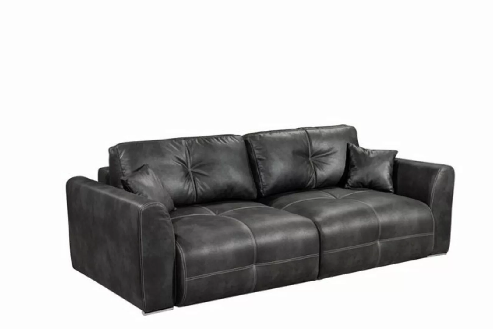 freiraum Schlafsofa DOLAN Lux.3DL, Liegefläche 160x197cm, anthrazit - 245x8 günstig online kaufen