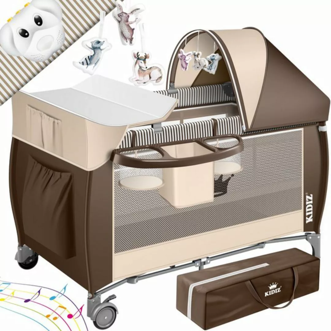 KIDIZ Baby-Reisebett, Babybett in Reisebett Kombi Set Baby Bett mit Wickela günstig online kaufen