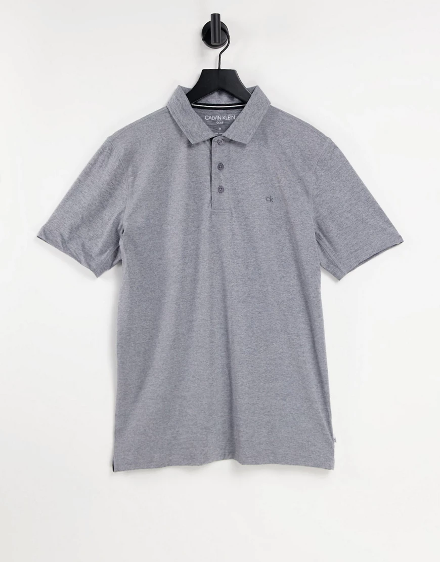 Calvin Klein Golf – Newport – Polohemd in Grau günstig online kaufen