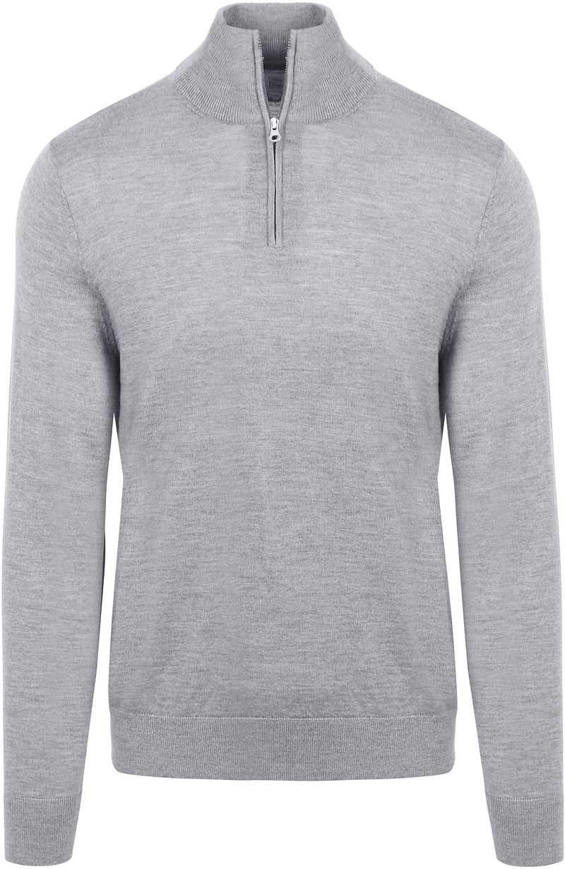 King Essentials The Michael Half Zip Pull Merino Grau - Größe XL günstig online kaufen