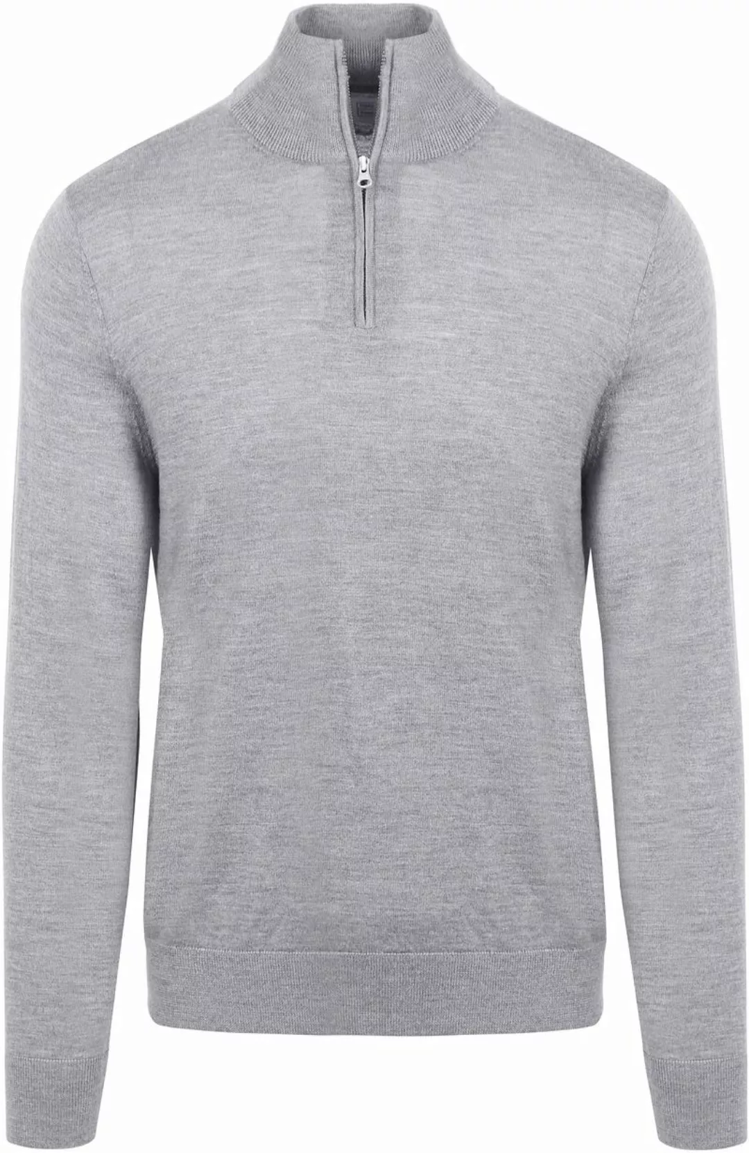 King Essentials The Michael Half Zip Pull Merino Grau - Größe XL günstig online kaufen