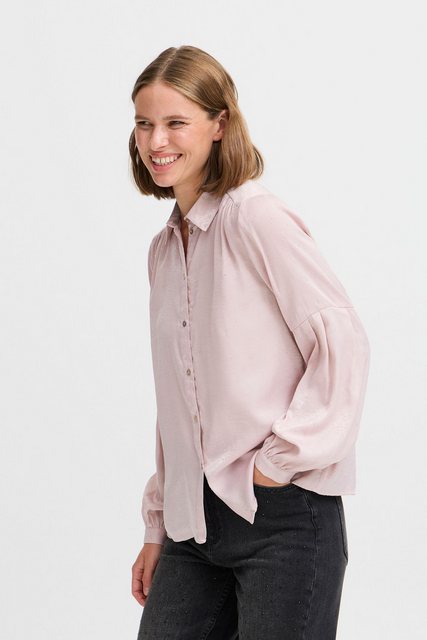 b.young Langarmbluse BYHALLE SHIRT - glänzende Bluse mit Strass-Details günstig online kaufen