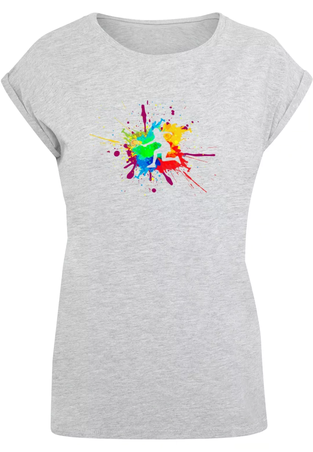 Merchcode T-Shirt "Merchcode Damen Ladies Color Splash Player Extended Shou günstig online kaufen