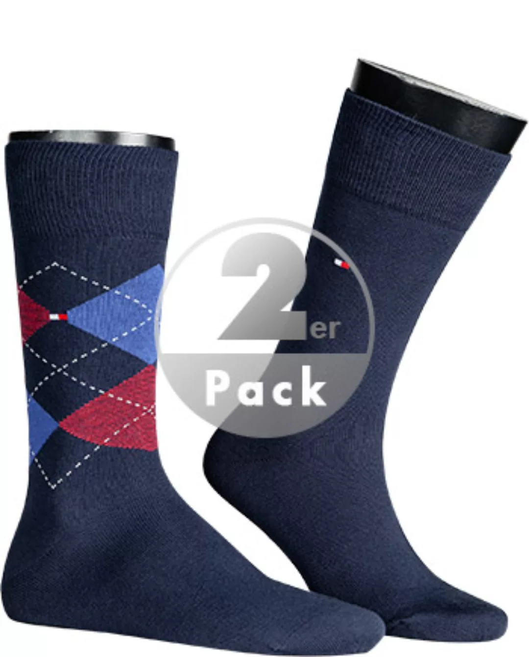 Tommy Hilfiger Check Classic Socken 2 Paare EU 39-42 Tommy Original günstig online kaufen