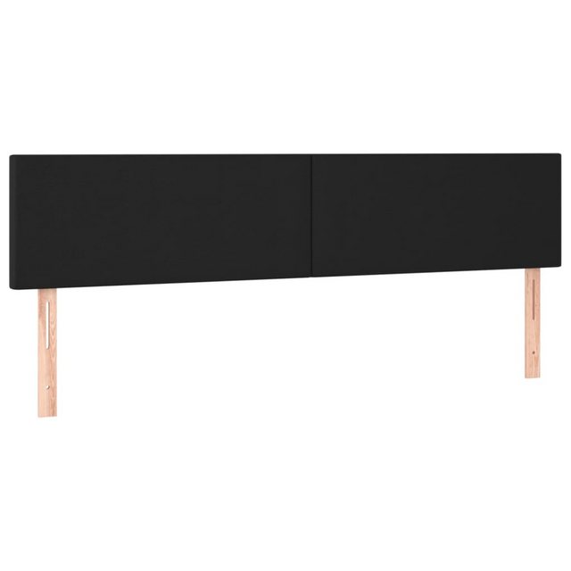 vidaXL Bett, Kopfteile 2 Stk. Schwarz 90x5x78/88 cm Kunstleder günstig online kaufen