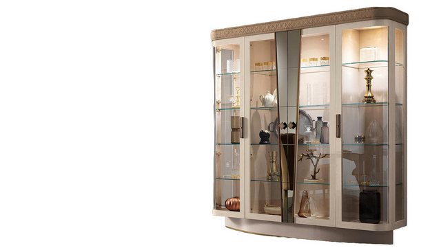 Xlmoebel Vitrine Neue klassische Glasvitrine für Wohnzimmermöbel und Anrich günstig online kaufen