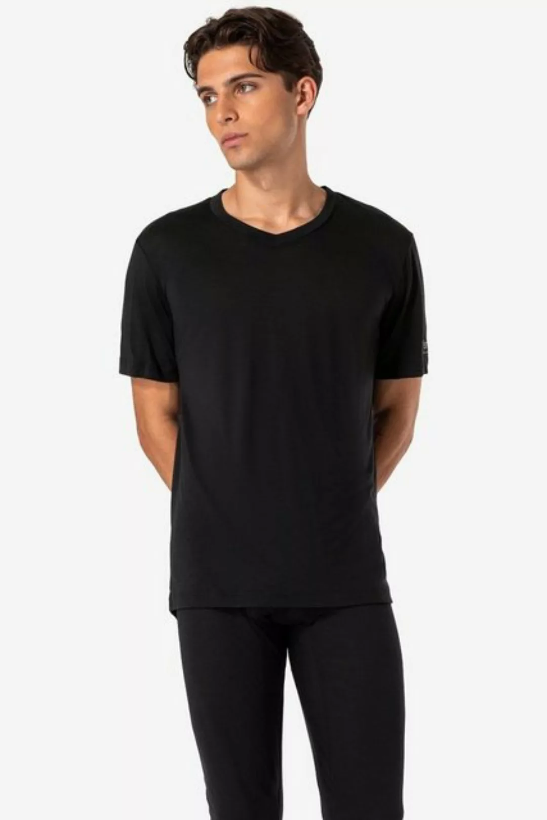 SUPER.NATURAL Langarmshirt Merino T-Shirt M SIERRA140 V NECK funktioneller günstig online kaufen