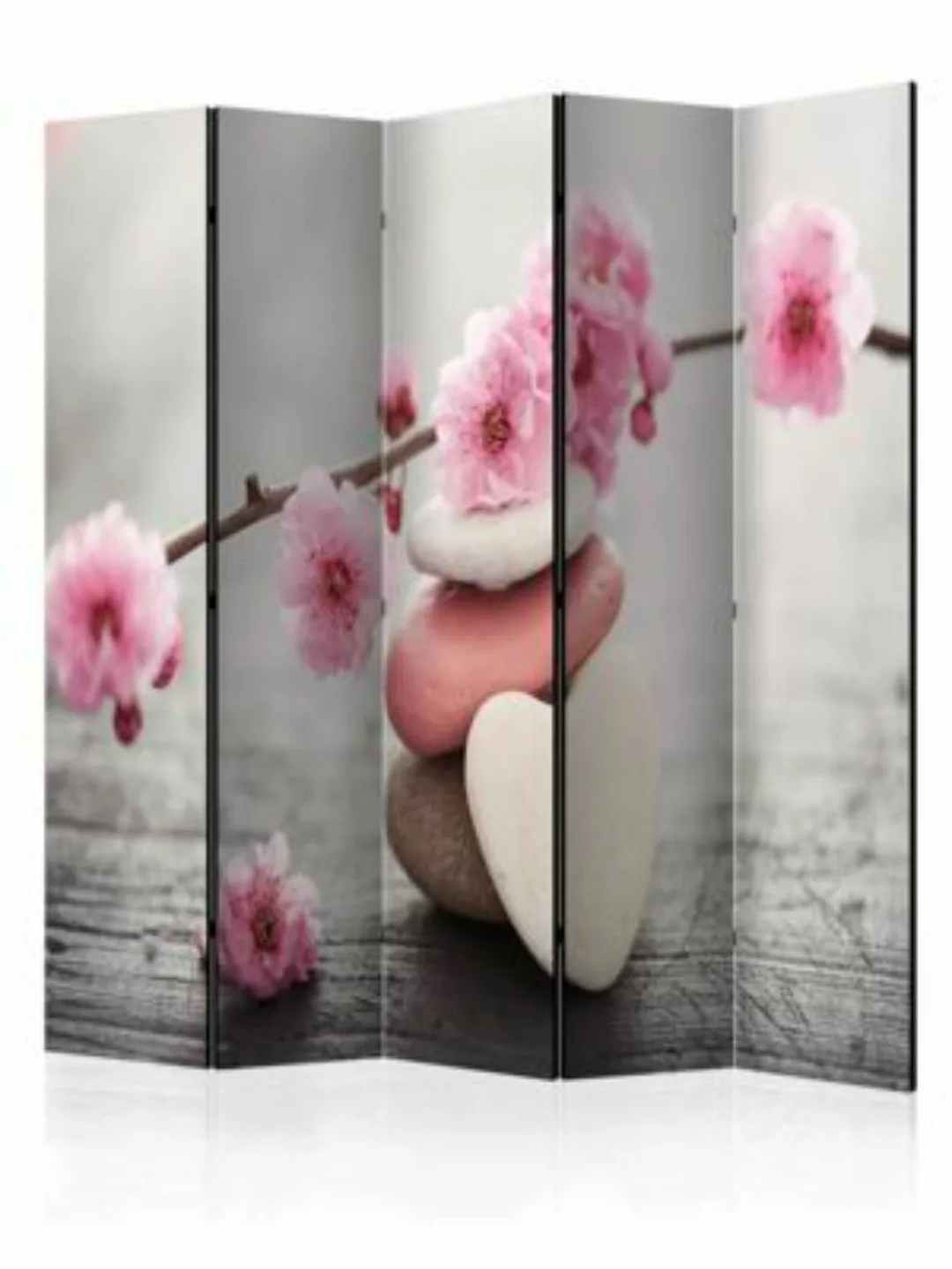 artgeist Paravent Zen Flowers II [Room Dividers] braun-kombi Gr. 225 x 172 günstig online kaufen