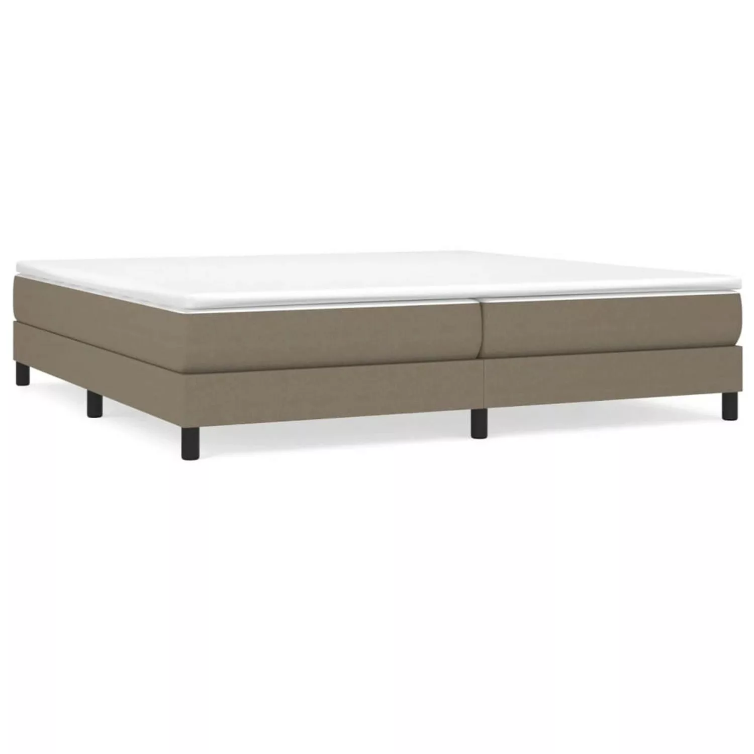 vidaXL Boxspringbett mit Matratze Taupe 200x200 cm Stoff1387239 günstig online kaufen