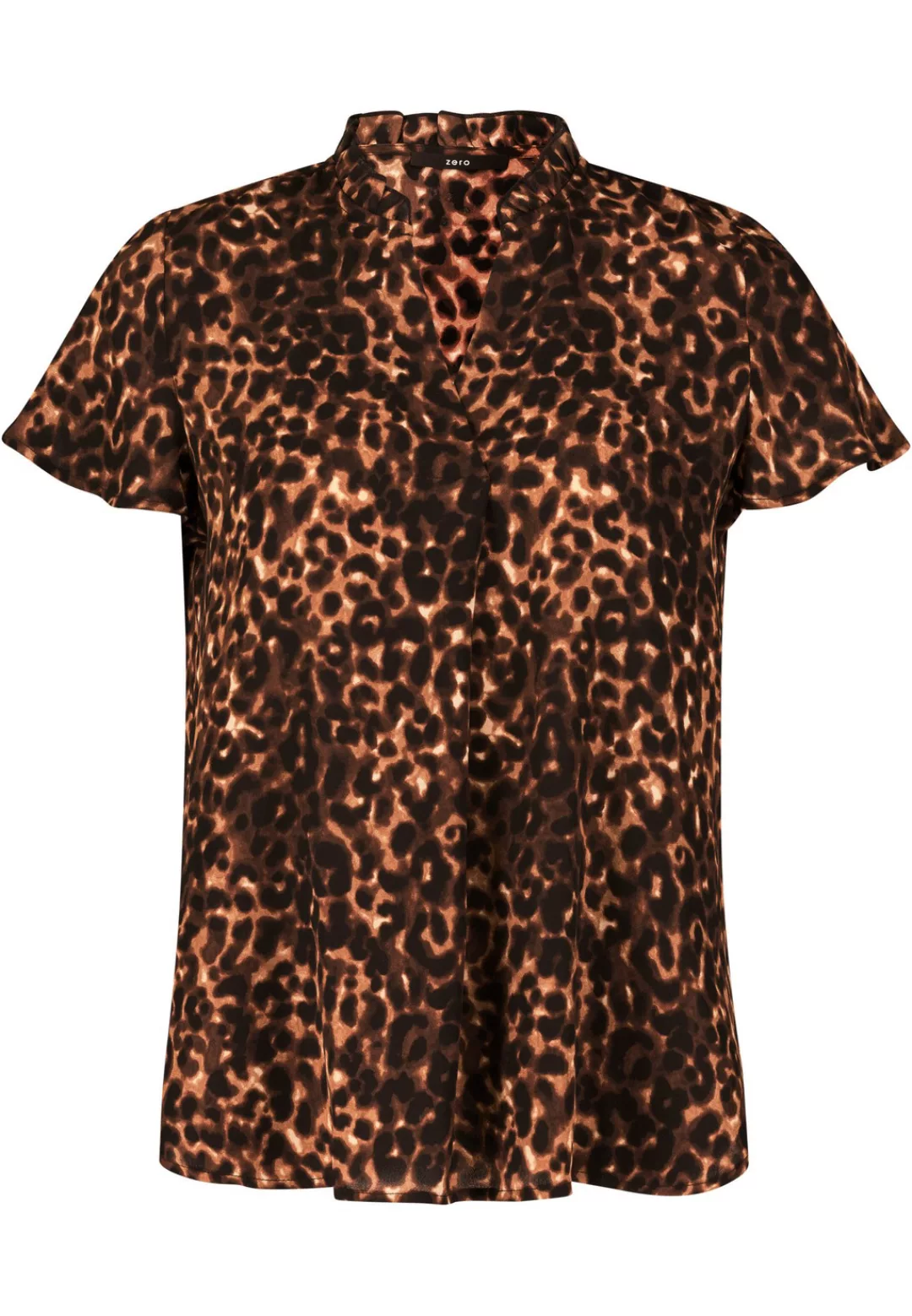 Zero Klassische Bluse "zero Bluse mit Leoprint" günstig online kaufen