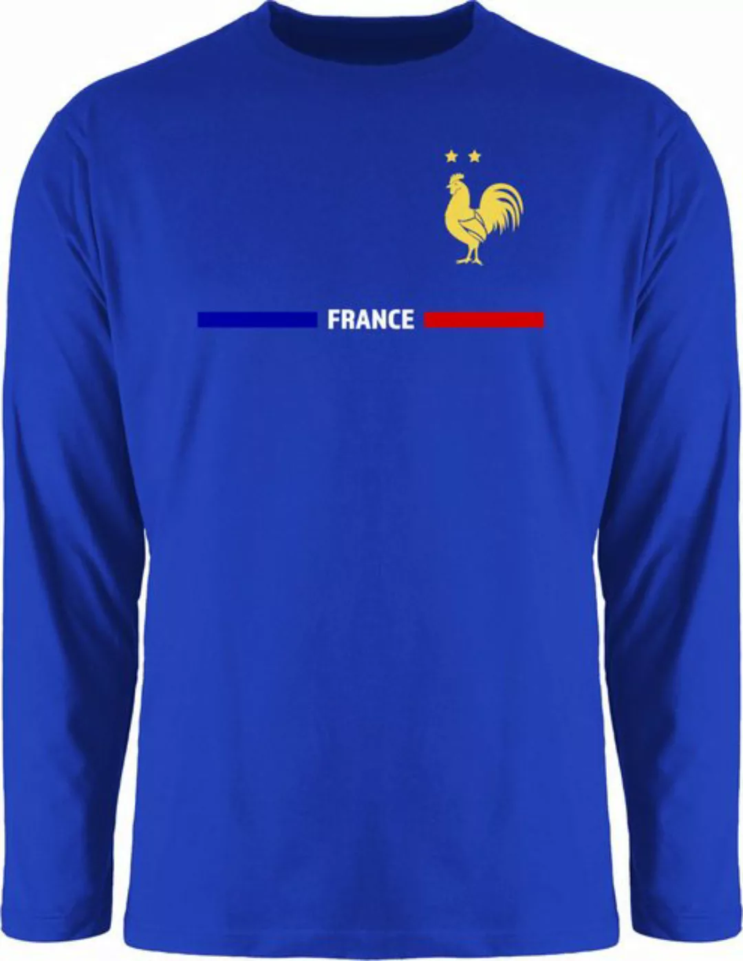 Shirtracer Rundhalsshirt Frankreich Trikot Wappen, France mit Stolz, Franzö günstig online kaufen