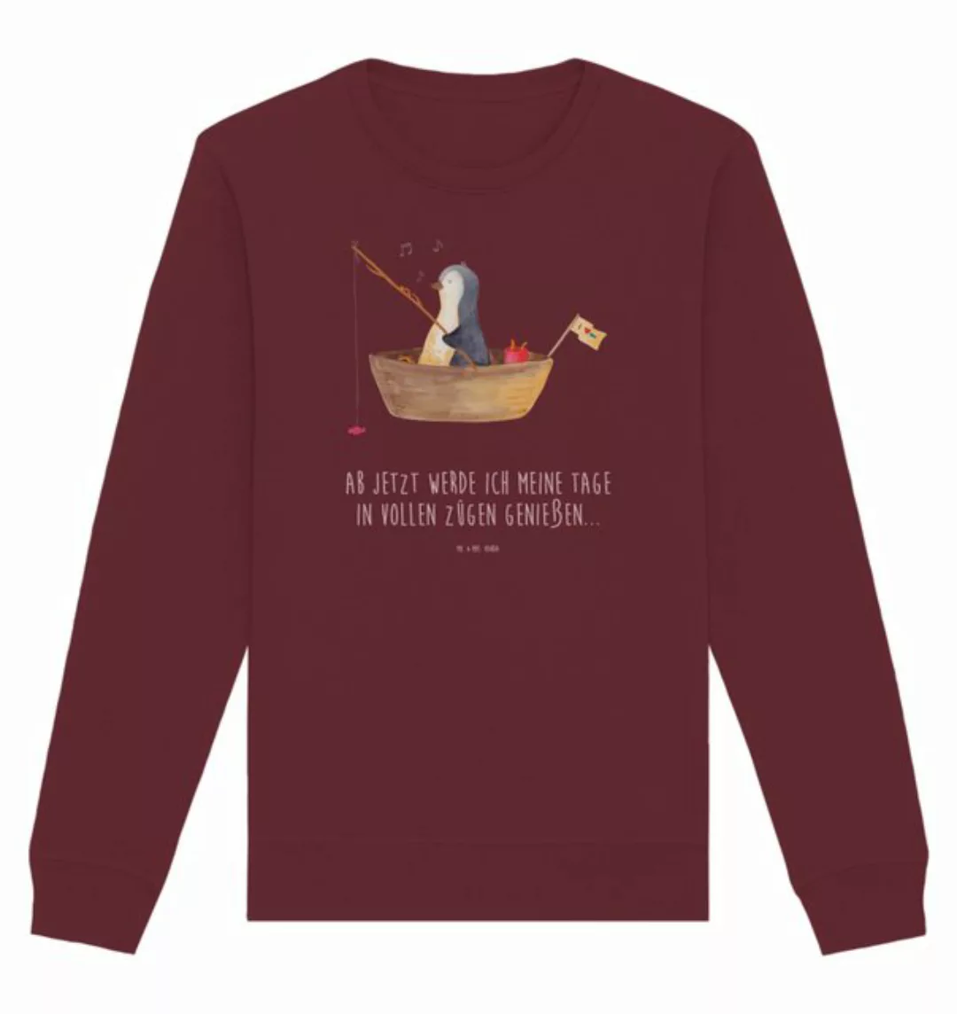 Mr. & Mrs. Panda Longpullover Größe L Pinguin Angelboot - Burgundy - Gesche günstig online kaufen