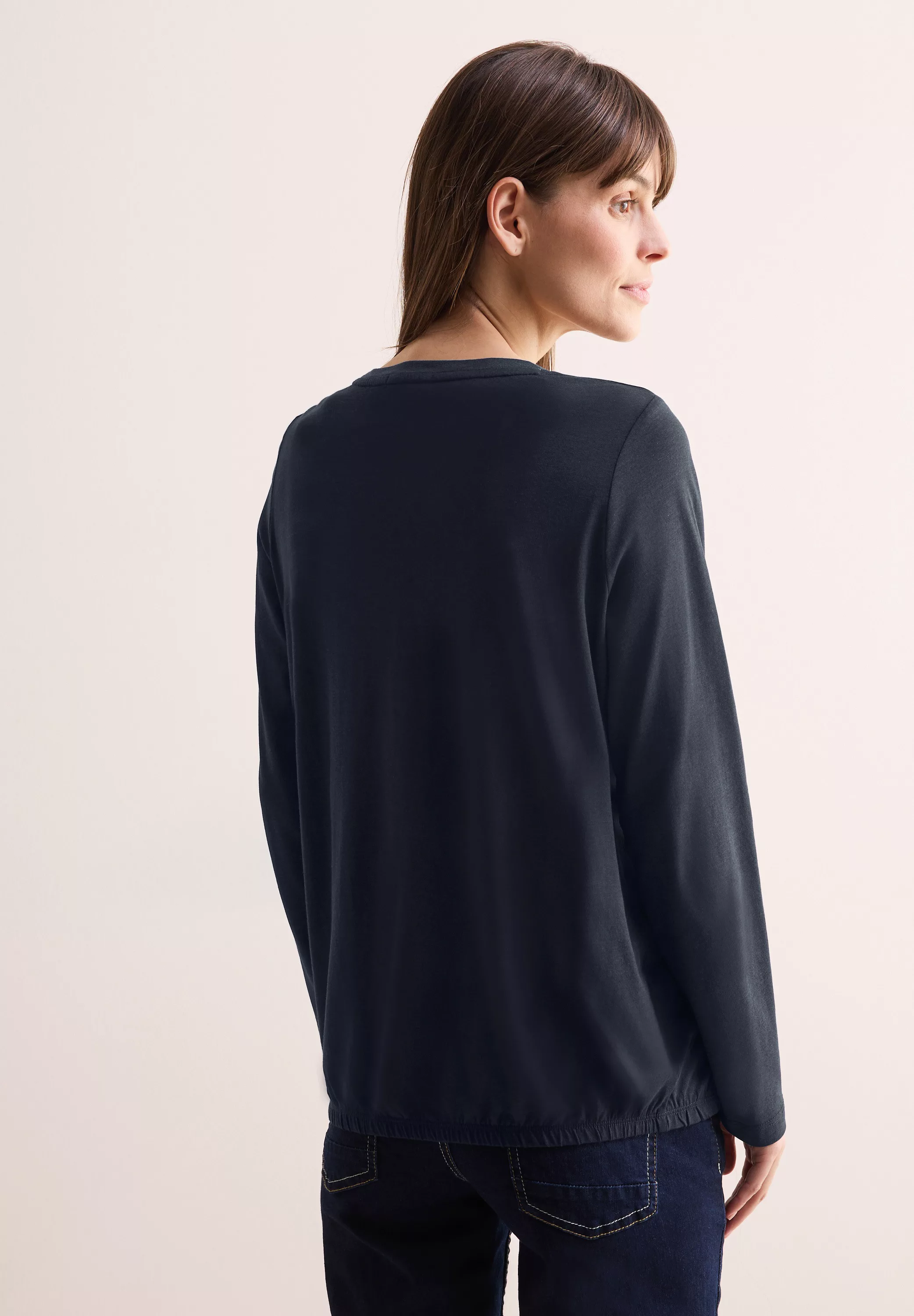 Cecil Langarmshirt, aus softem Materialmix günstig online kaufen