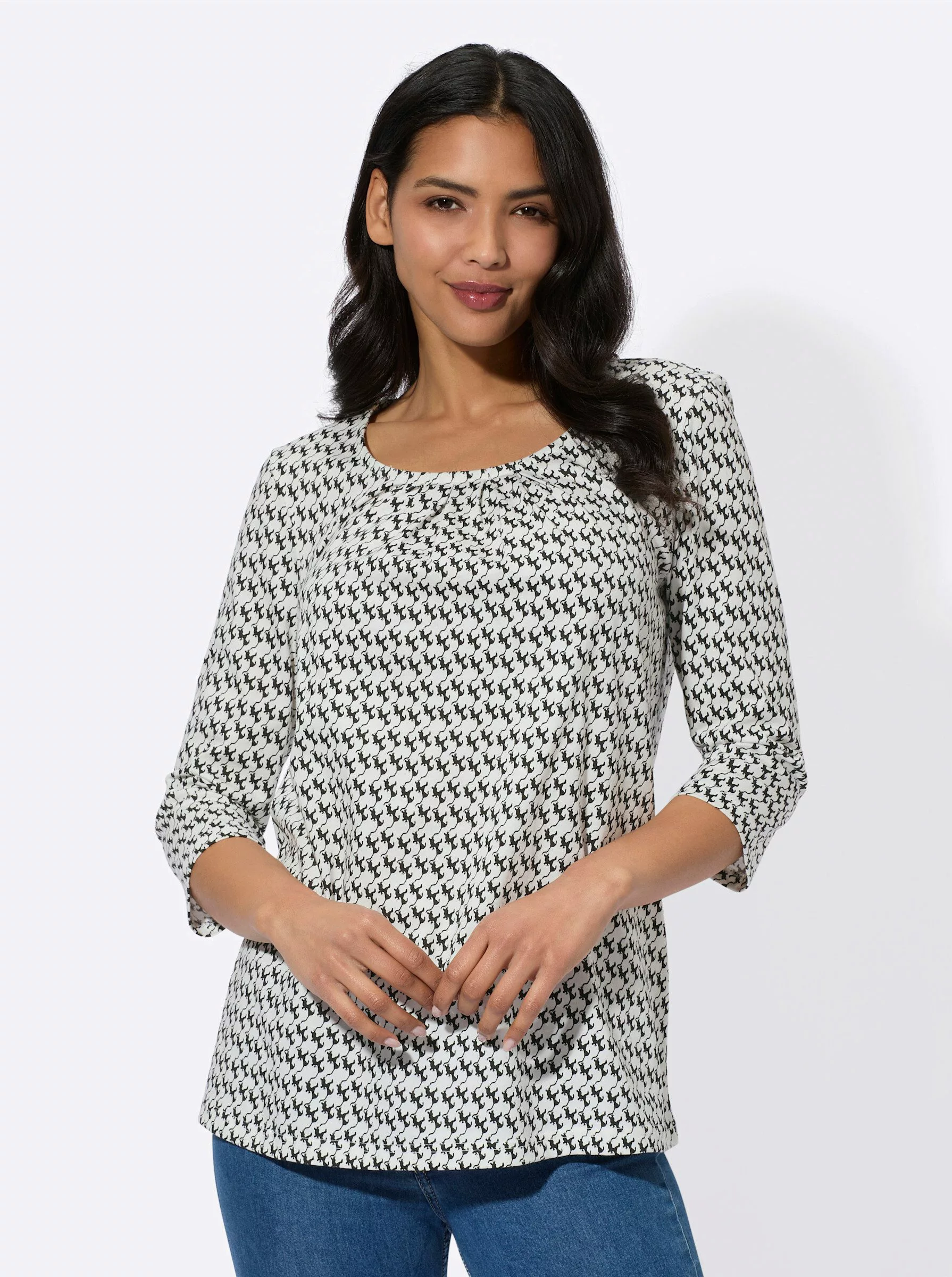 Sieh an! T-Shirt 3/4-Arm-Shirt günstig online kaufen