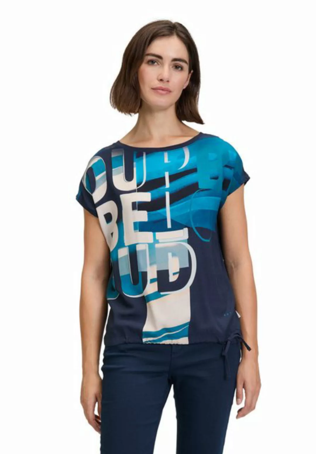 Betty&Co Kurzarmshirt Betty & Co Casual-Shirt mit Print (1-tlg) Druck günstig online kaufen