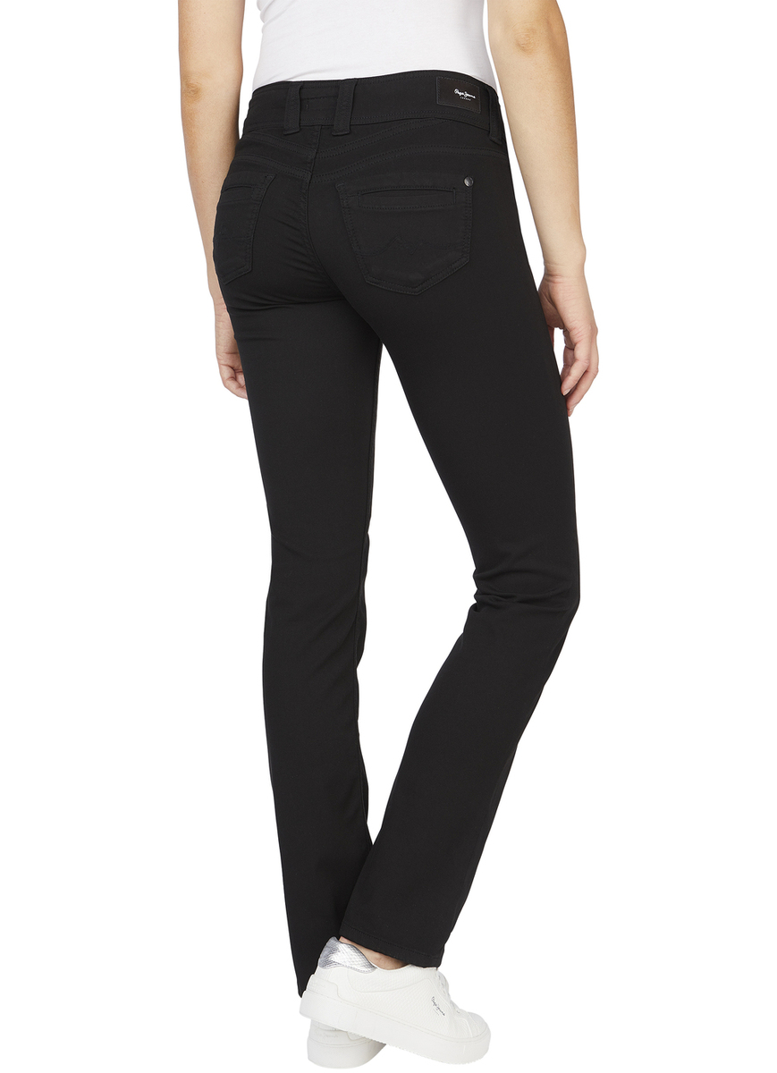 Pepe Jeans Damen Jeans Gen - Regular Fit - Schwarz - Stay Black günstig online kaufen