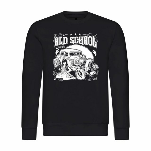 deinshirt Rundhalspullover Herren Sweatshirt Old School lifestyle Mit Print günstig online kaufen