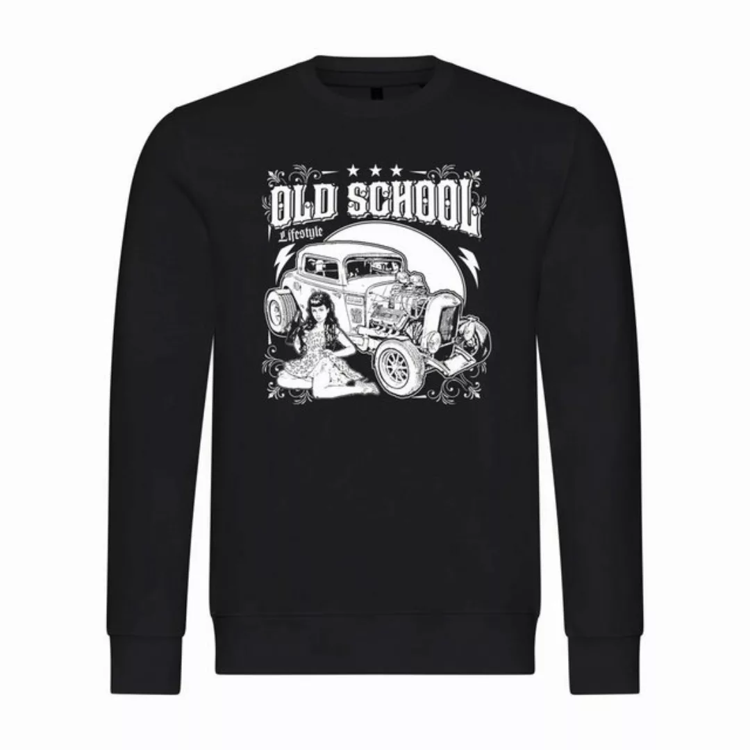 deinshirt Rundhalspullover Herren Pullover Old School lifestyle Mit Print M günstig online kaufen