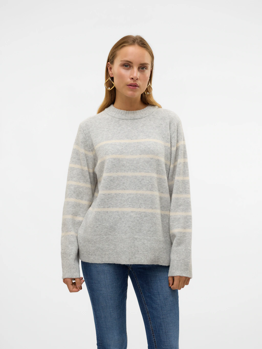 Vero Moda Strickpullover "VMFLAWLESS LS O-NECK PULLOVER GA NOOS" günstig online kaufen