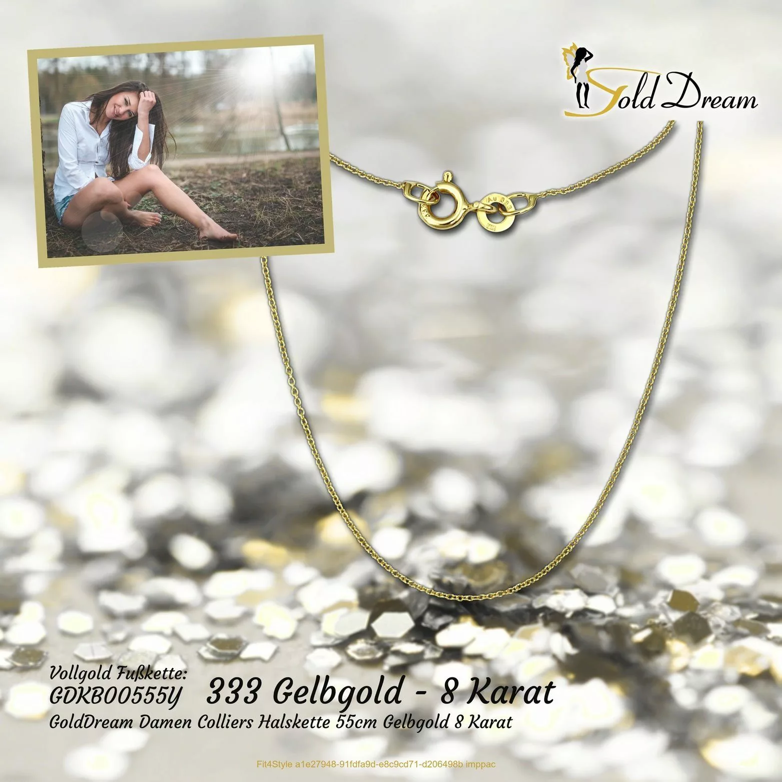 GoldDream Goldkette GoldDream Collier Halskette 8K günstig online kaufen