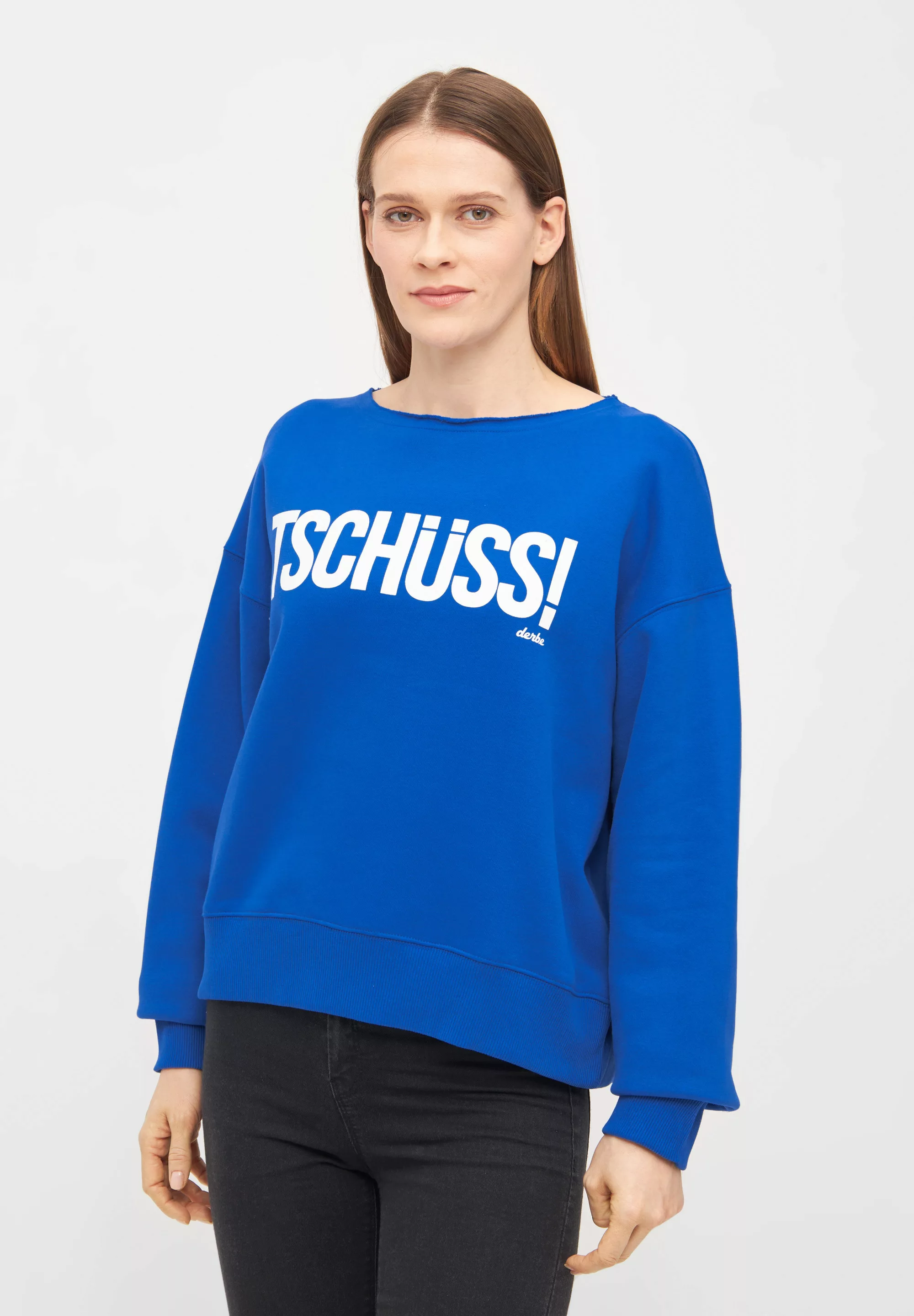 Derbe Sweatshirt "Tschüss", Schriftzug, Nachhaltig, Organic Cotton günstig online kaufen