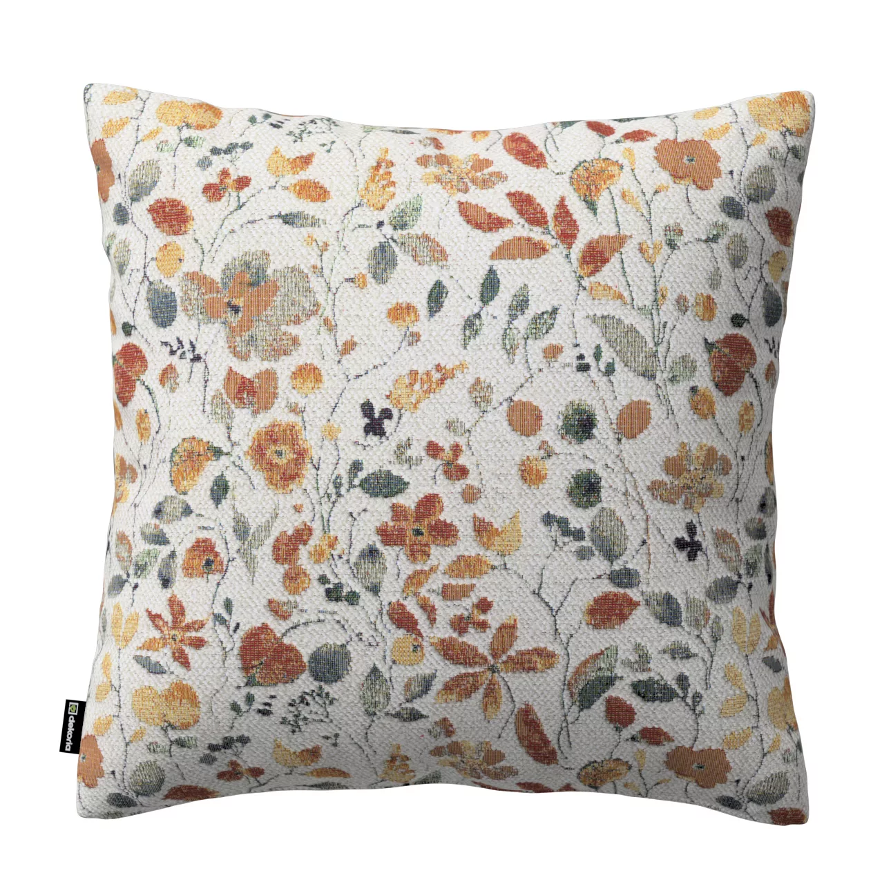 Kissenhülle Mia, orange-grün, 60 x 60 cm, Cosy Home (145-12) günstig online kaufen