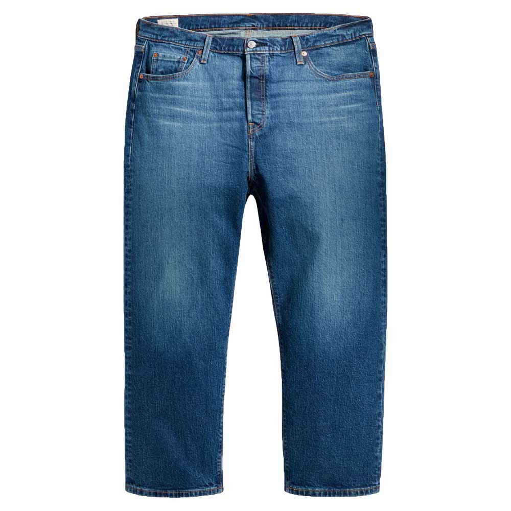 Levi's Plus – 501 – Kurz geschnittene Jeans mit dunkelblauer Waschung günstig online kaufen