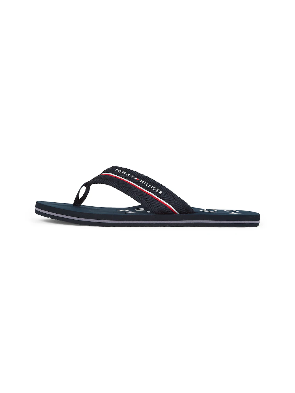 Tommy Hilfiger Zehentrenner "TOMMY HILFIGER WEB BEACH SANDAL", Dianette, So günstig online kaufen