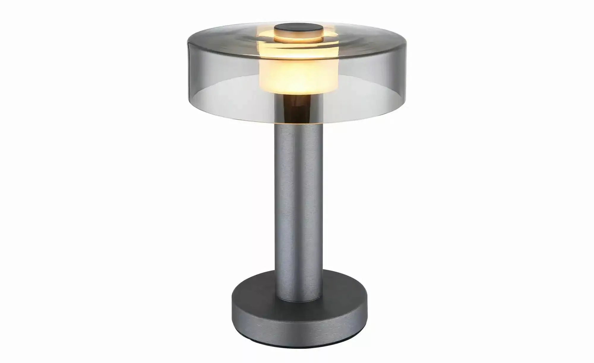 LED-Tischlampe Grant, Höhe 31 cm, rauchgrau, Metall günstig online kaufen