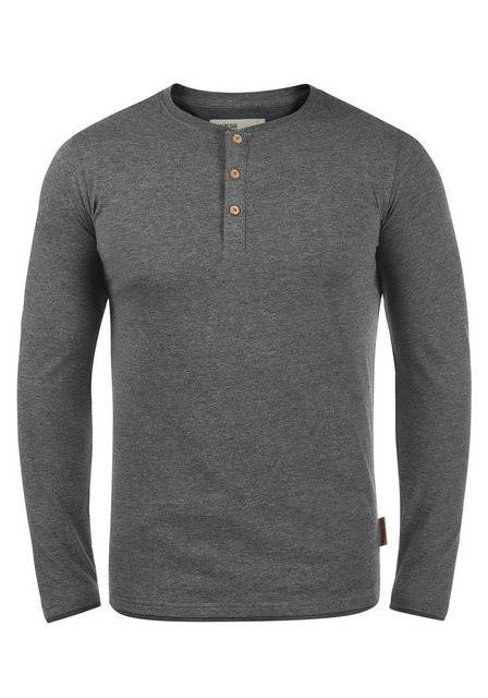 Indicode Rundhalsshirt IDGifford Longsleeve mit Knopfleiste günstig online kaufen