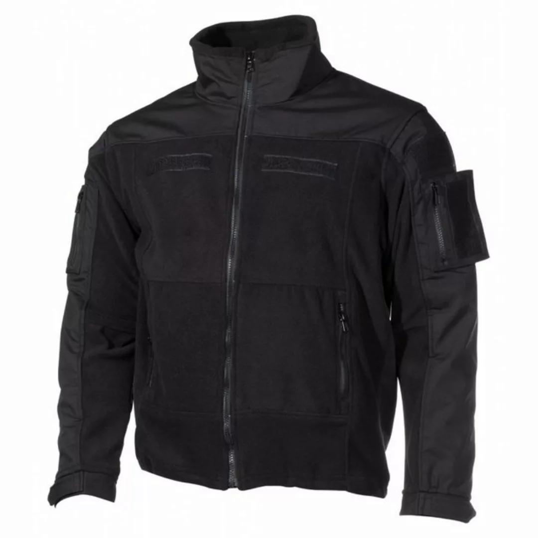 MFHHighDefence Fleecejacke Fleece-Jacke, Combat, schwarz - 4XL günstig online kaufen