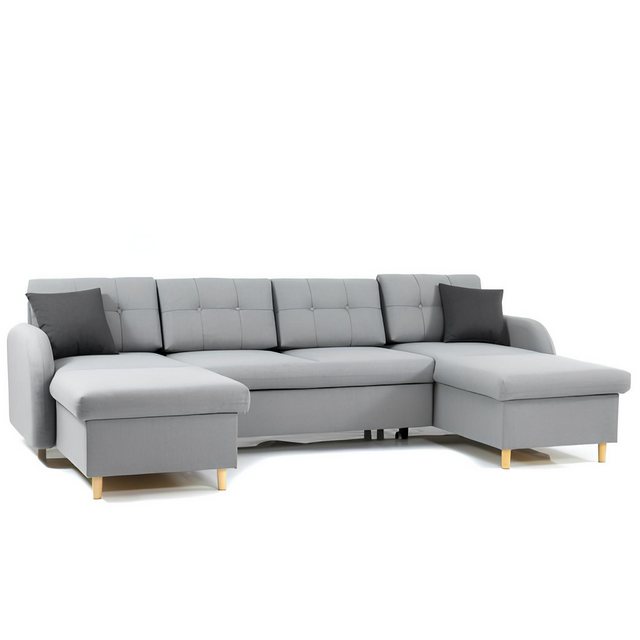 Xlmoebel Ecksofa Ecksofa mit Bettfunktion in U-Form aus Stoff für das Wohnz günstig online kaufen