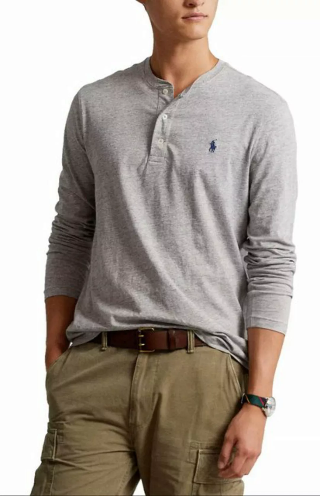 Polo Ralph Lauren Henleyshirt Retro Slub Opa Grandfather Sweatshirt Henley- günstig online kaufen