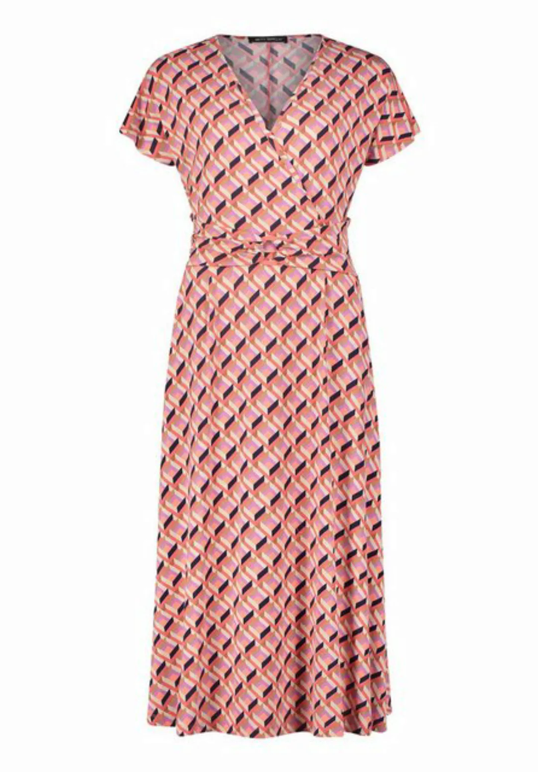 Betty Barclay Sommerkleid Kleid Lang 1/2 Arm, Red/Beige günstig online kaufen