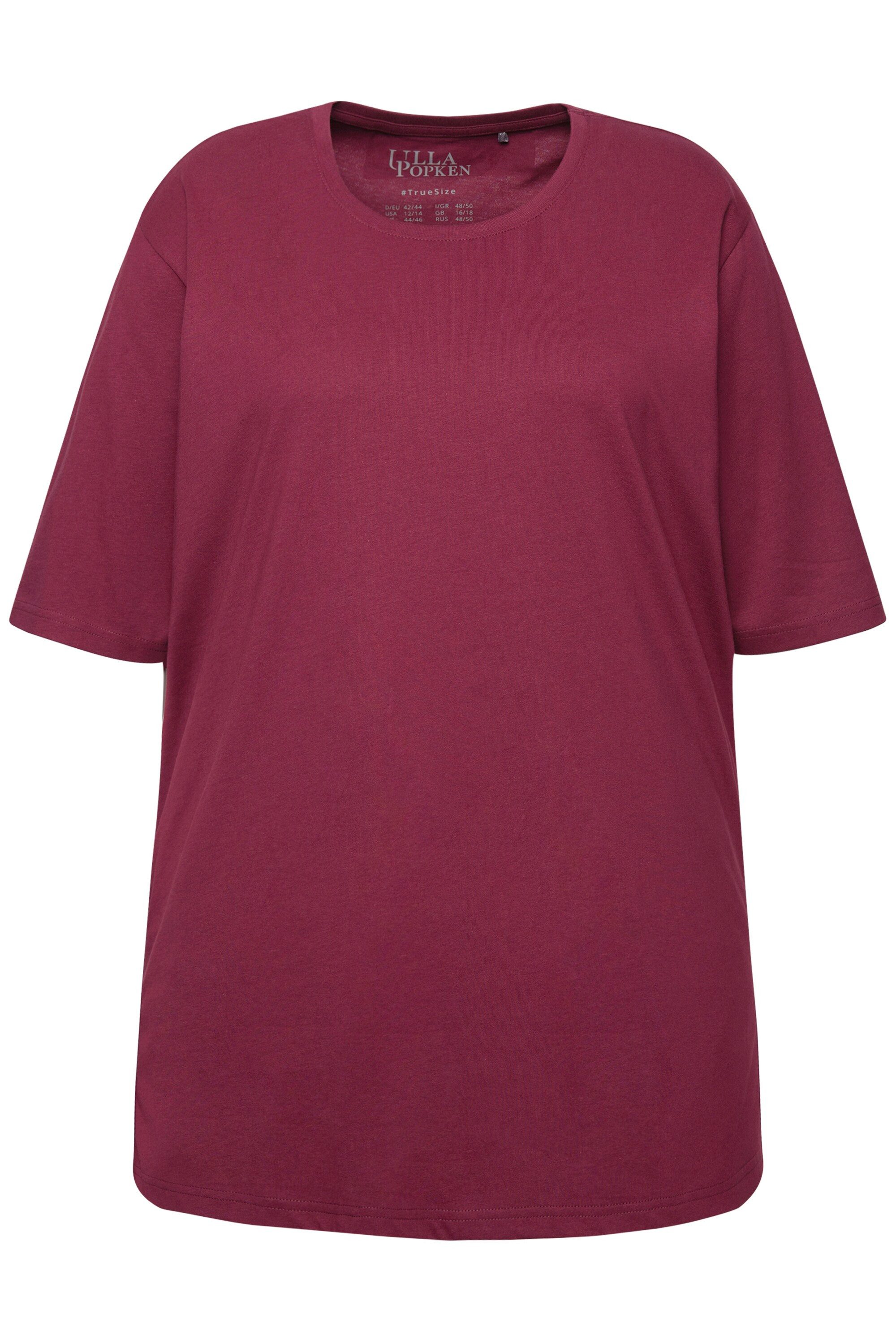Ulla Popken T-Shirt T-Shirt Rundhalsausschnitt Relaxed günstig online kaufen