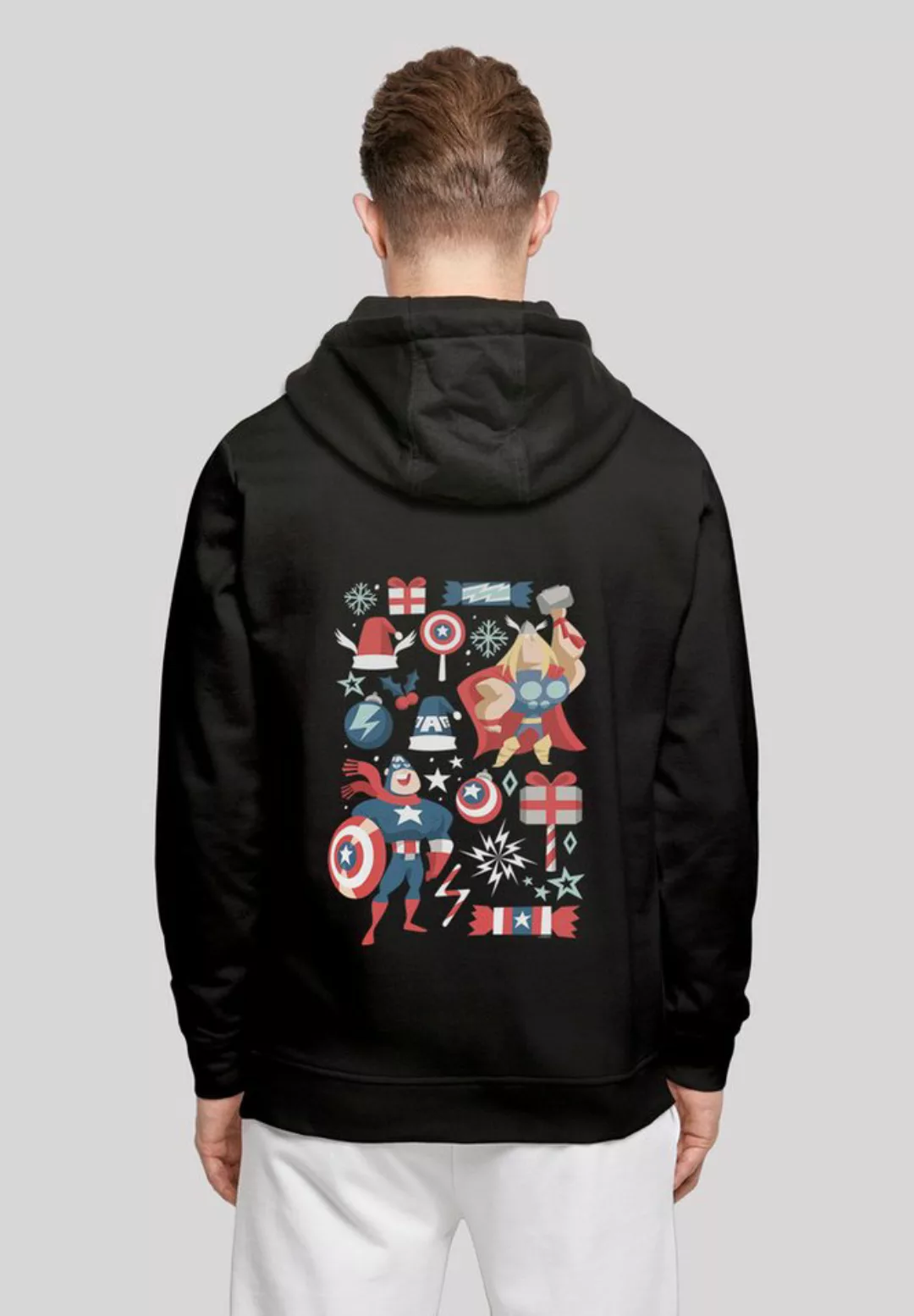 F4NT4STIC Kapuzenpullover "Marvel Thor und Captain America Lebkuchen", Prin günstig online kaufen