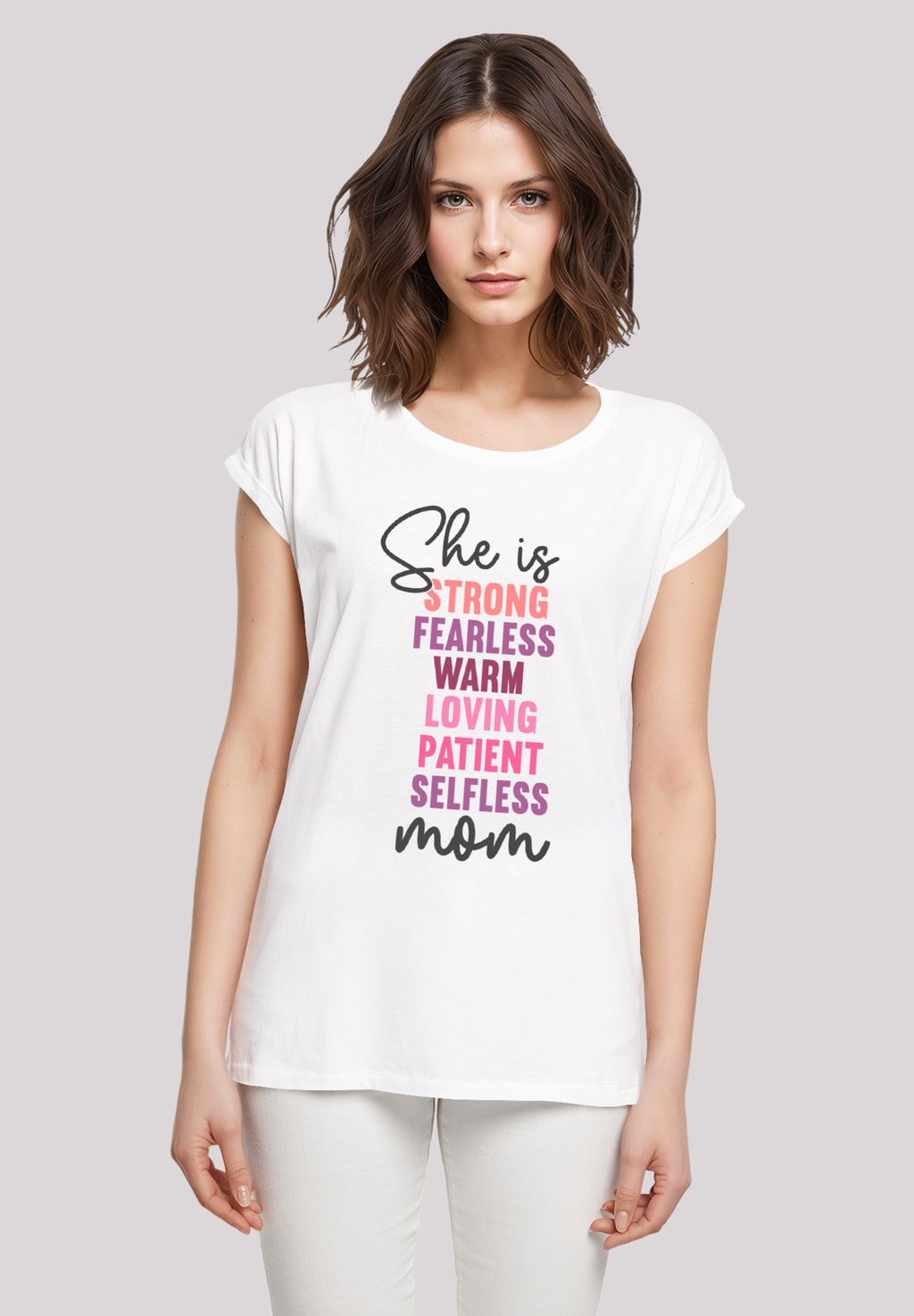 F4NT4STIC T-Shirt "Mothers Day Strong & Fearless Mom Inspirational Quote", günstig online kaufen