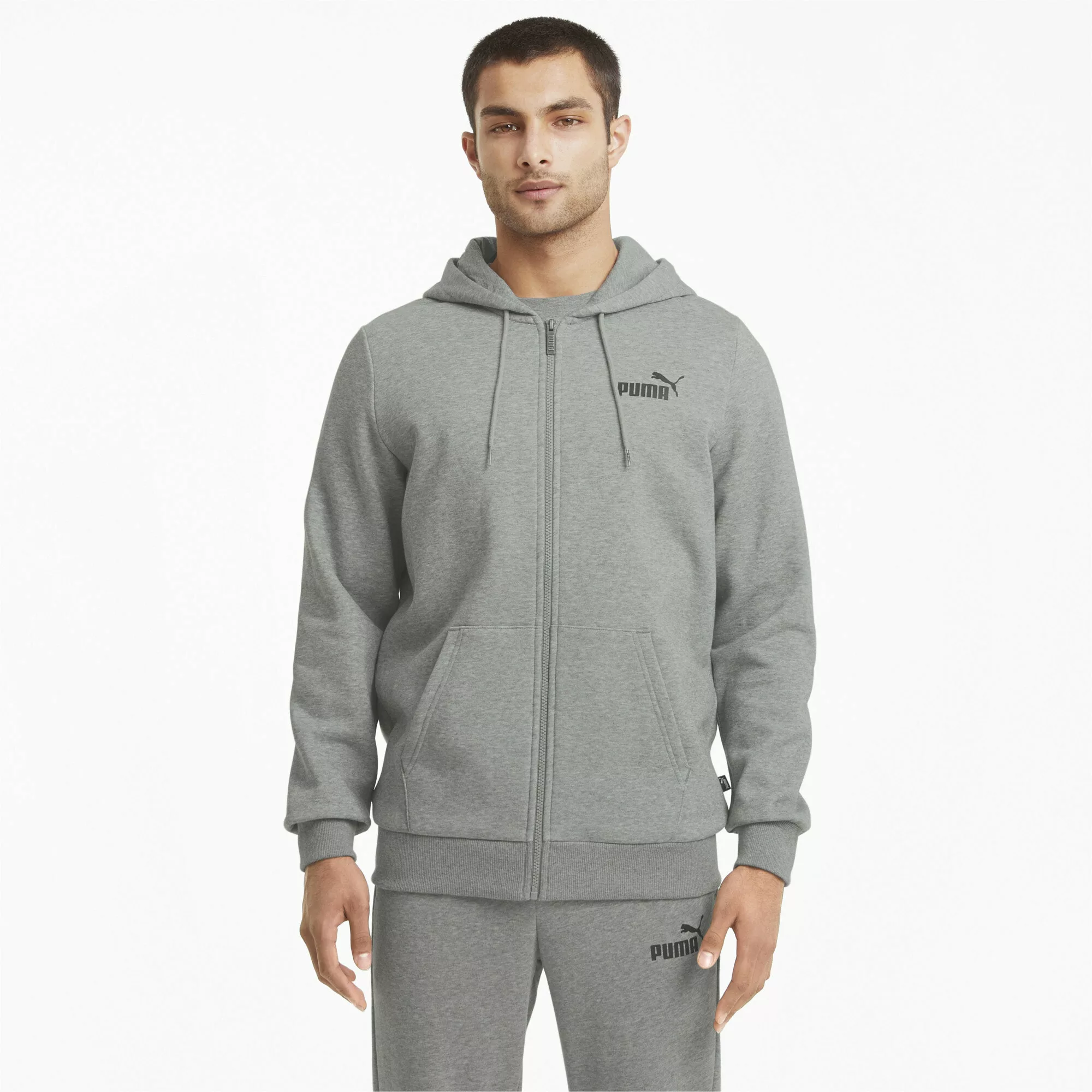 PUMA Sweatjacke "Essentials Logo Kapuzenjacke Herren" günstig online kaufen