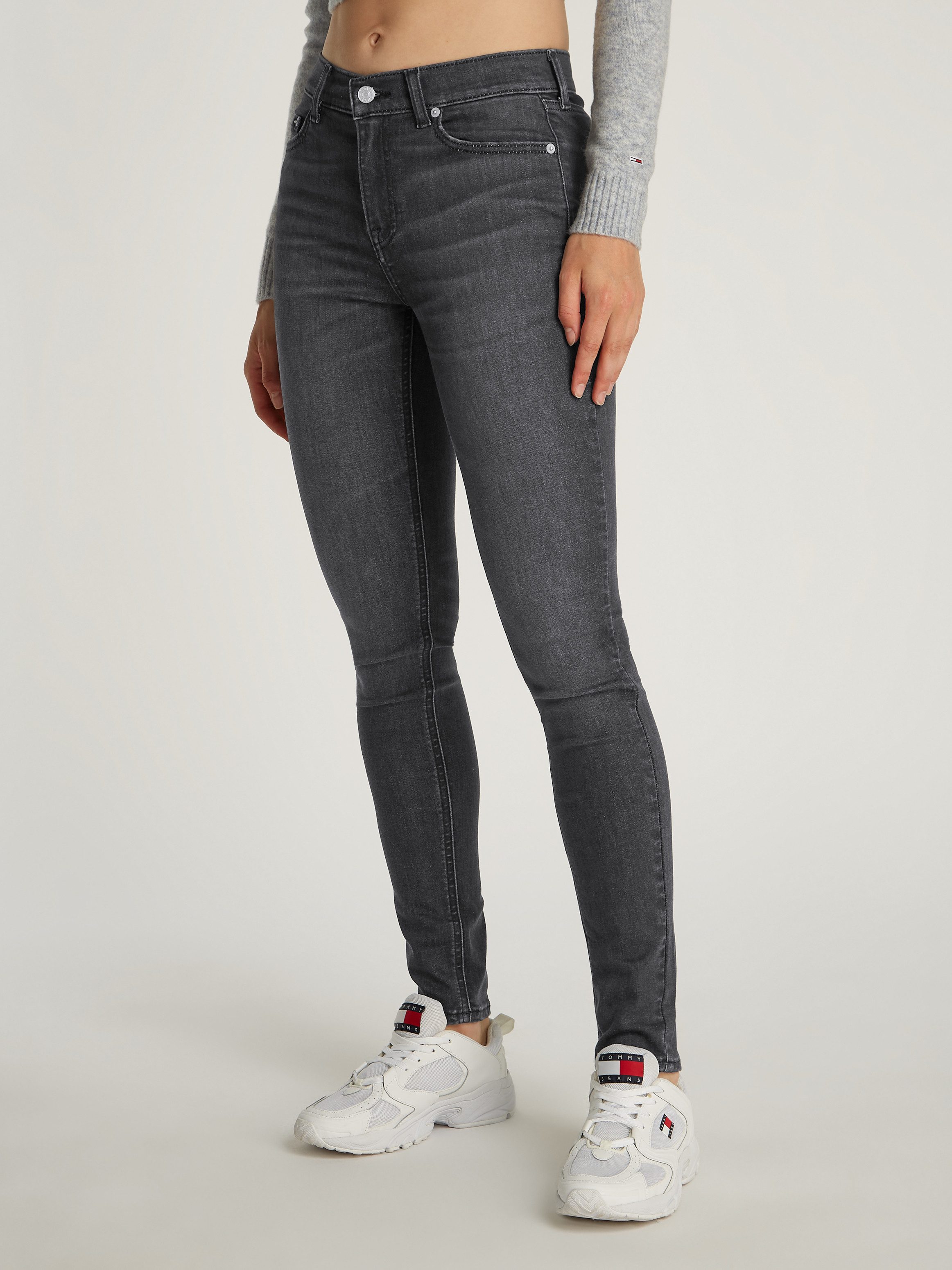 Tommy Jeans Skinny-fit-Jeans "NORA MR SKNY AH1280", mit Waschung, mit Logo- günstig online kaufen