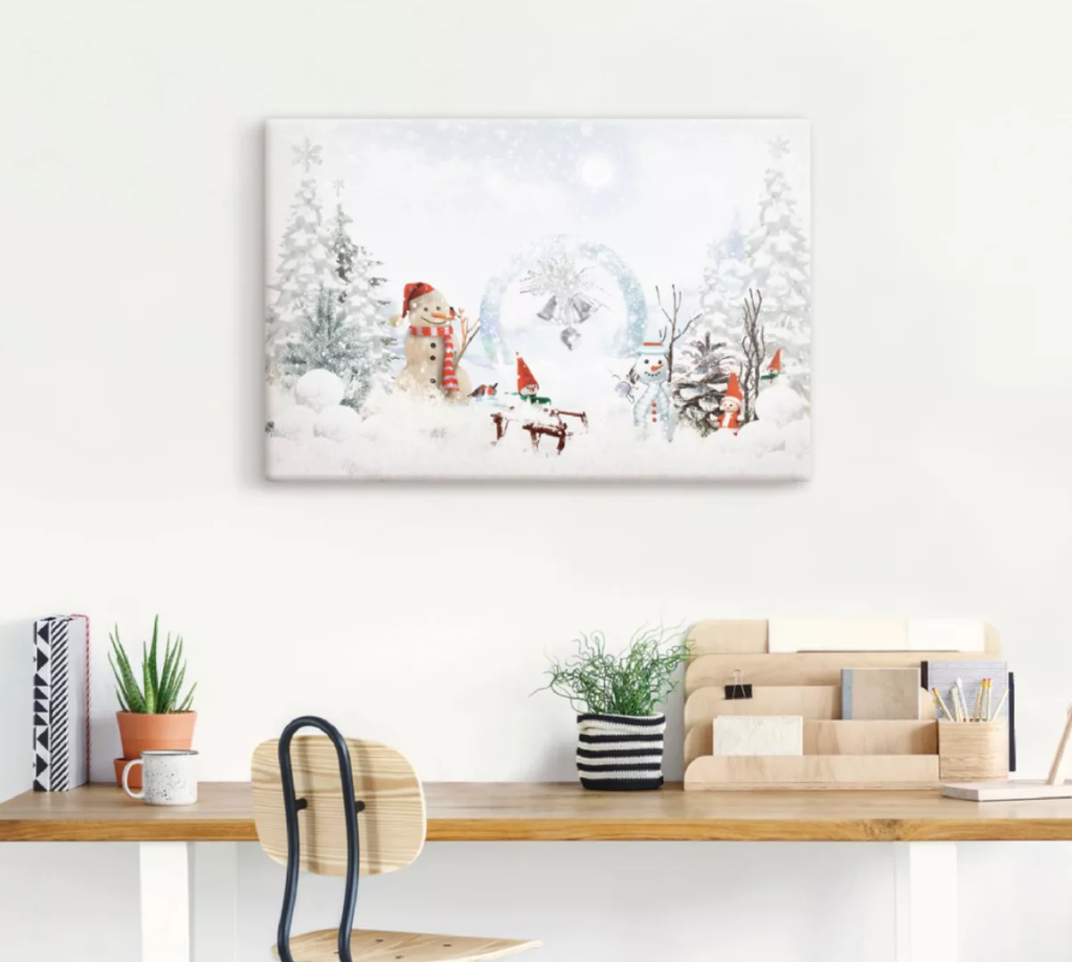 Artland Leinwandbild "Weihnachtsmärchen", Weihnachten, (1 St.) günstig online kaufen