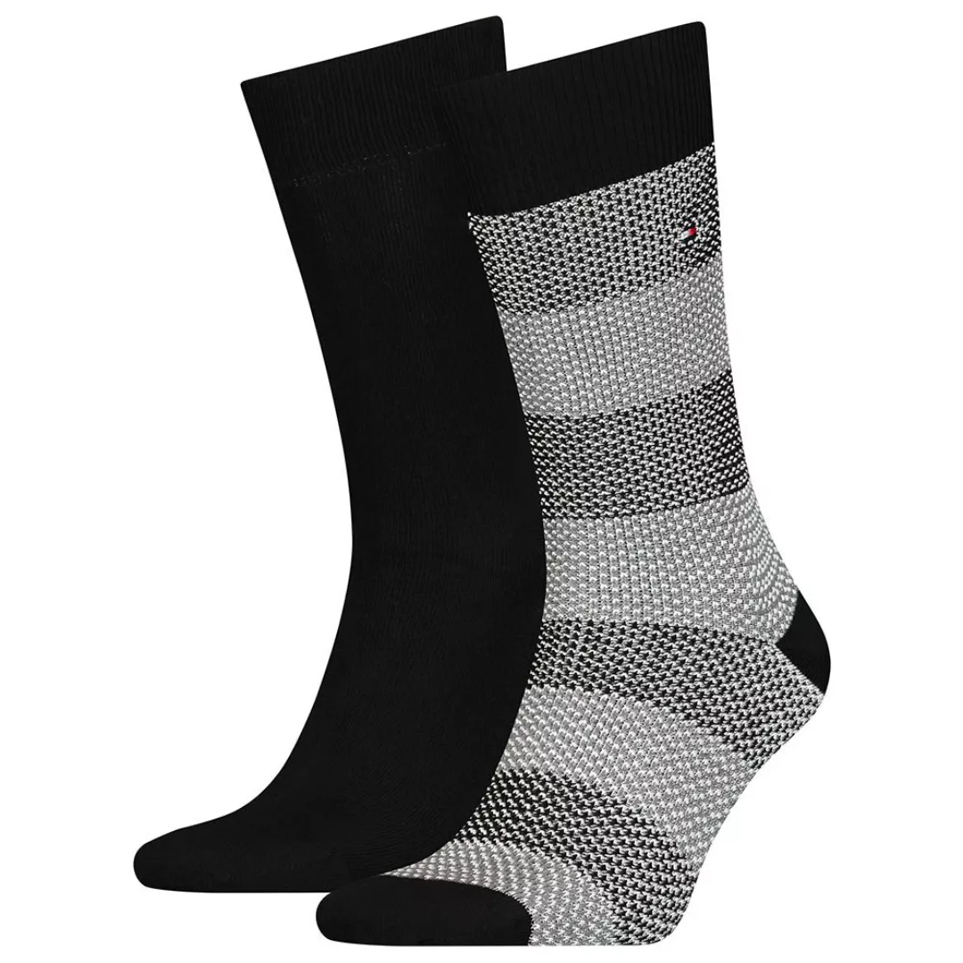 Tommy Hilfiger Seasonal Boot Birdeye Gestreifte Socken 2 Paare EU 39-42 Bla günstig online kaufen