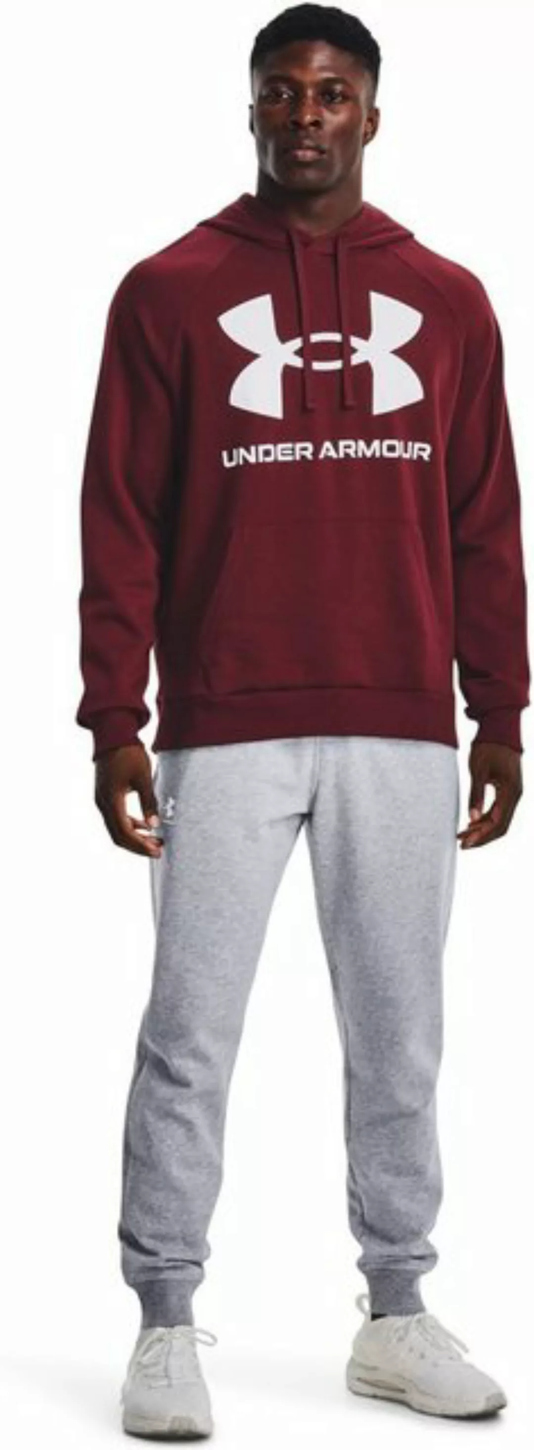 Under Armour® Kapuzenpullover UA RIVAL FLEECE BIG LOGO HD CHESTNUT RED günstig online kaufen