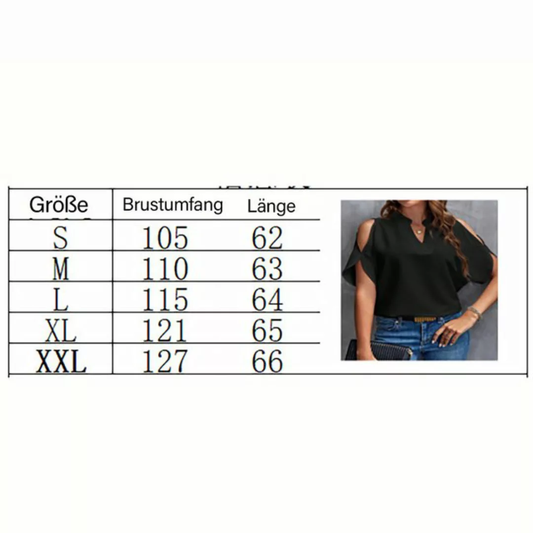 BlauWave Kurzarmbluse Chiffonbluse DamenbekleidungEinfarbige Bluse (1-tlg) günstig online kaufen