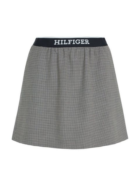 Tommy Hilfiger Bleistiftrock ELASTICATED SHORT SKIRT Webrock mit Logoschrif günstig online kaufen