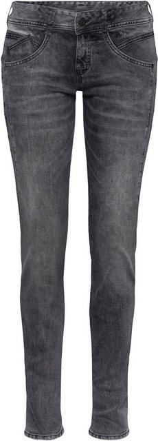 Herrlicher Slim-fit-Jeans GINA RECYCLED DENIM mit seitlichem Keileinsatz günstig online kaufen