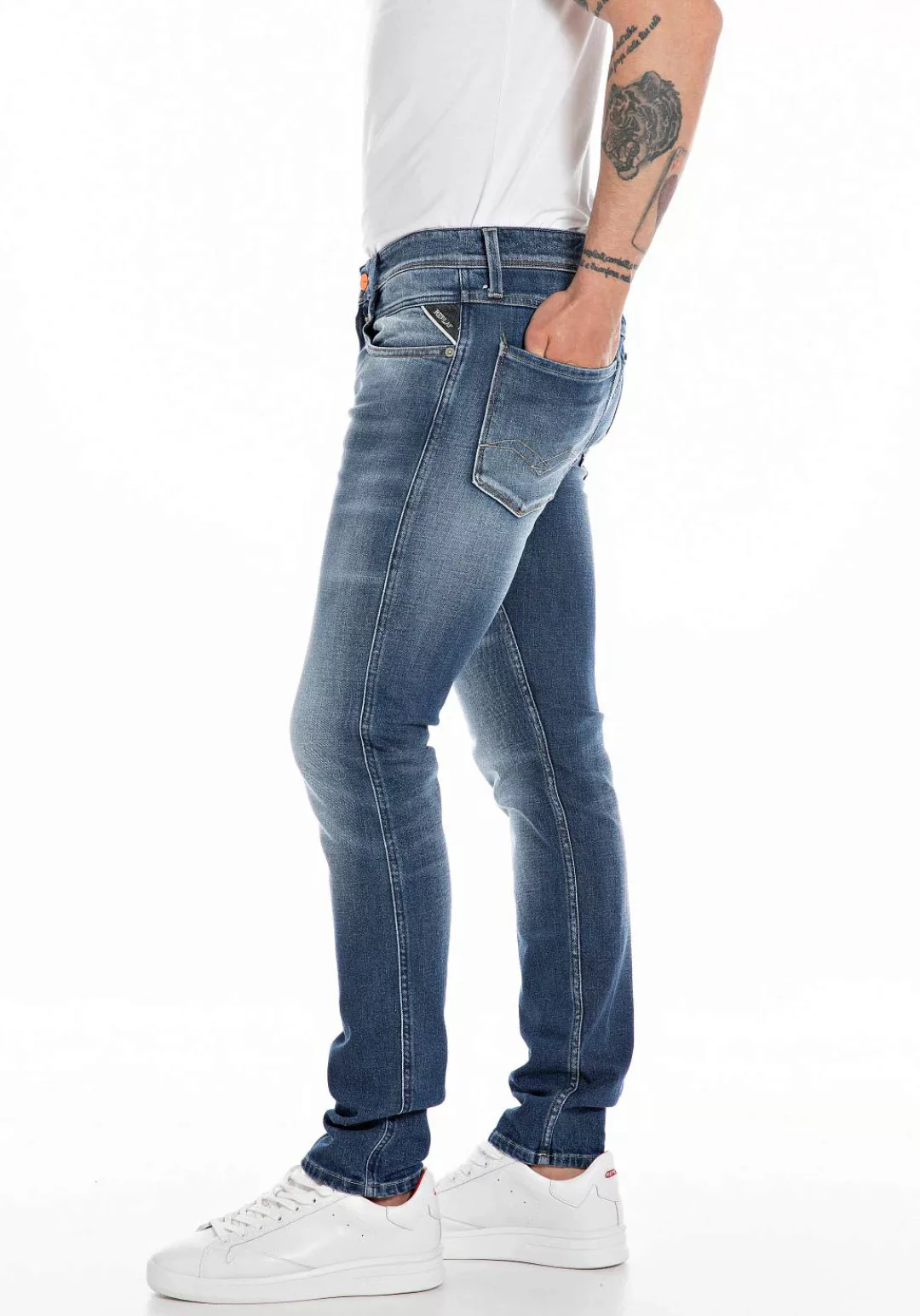 Replay Slim-fit-Jeans "ANBASS HYPERFLEX BIO" günstig online kaufen