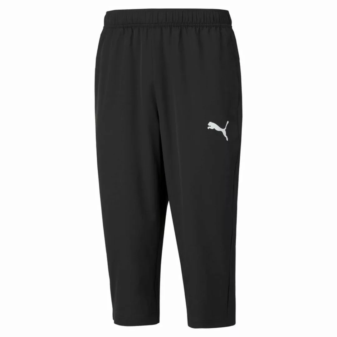 PUMA Herren Sweatpants - Active Woven 3/4 Pants, Trainingshose, Logo Schwar günstig online kaufen